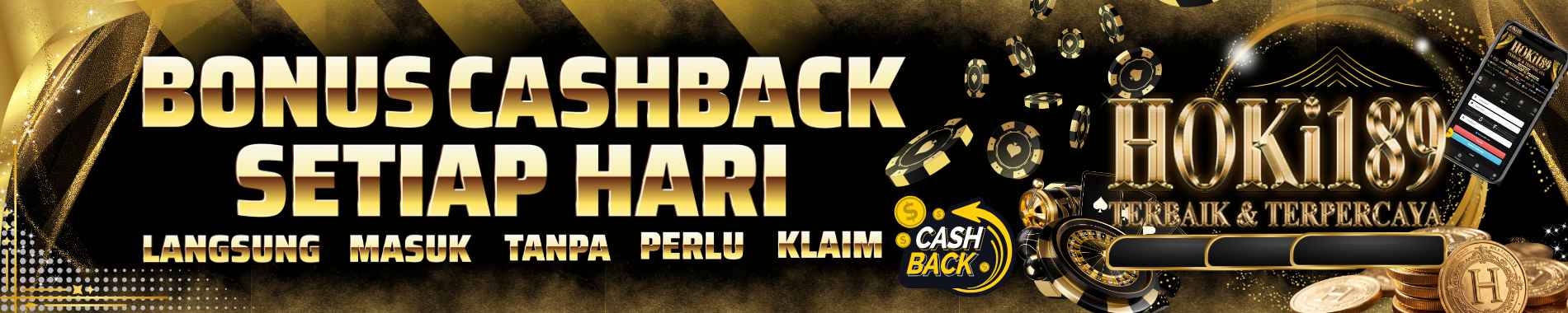 Bonus cashback setiap hari dari Hoki189